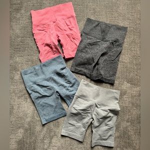 4-pack bike compression shorts size Small